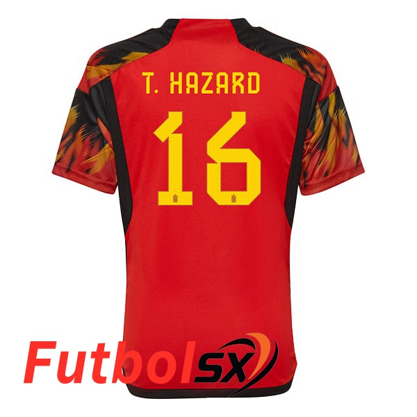 Itaca frío cuenco Precios Comprar Camiseta Bélgica (T. HAZARD 16) Primera Rojo 2023/2023  Baratas